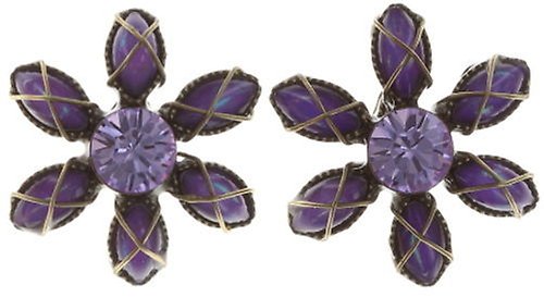 image pour Clou d'oreille Psychodahlia Lila  