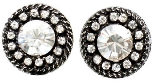 image for Earring Stud Rock 'n' Glam White  