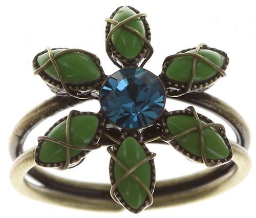 Bild für Ring Psychodahlia Blau / Grün  