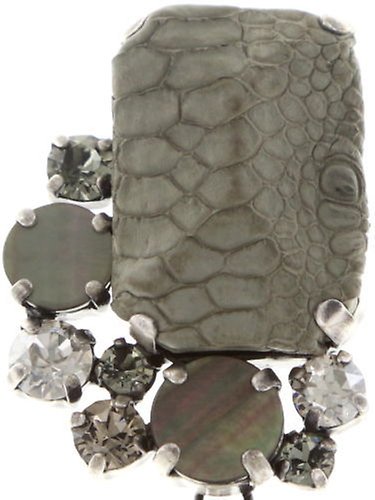 image for Earring Clip Dangling To Katharine With Love Grey  