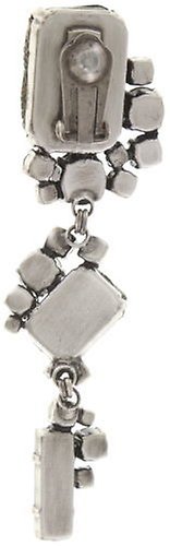 image for Earring Clip Dangling To Katharine With Love Grey  