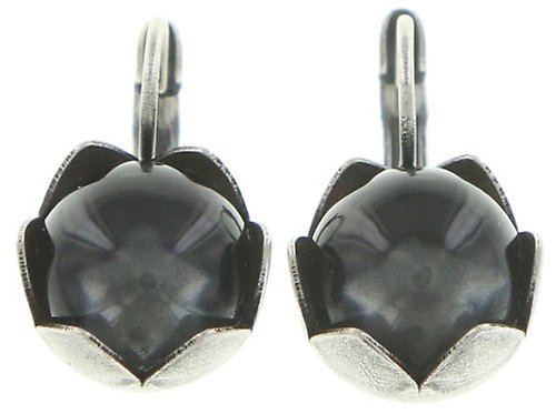 image pour Boucles d'oreilles Eurowire A Rose is a Rose is a Rose Noir  