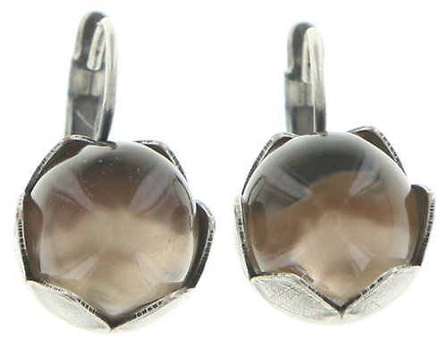 image for Earring Eurowire A Rose is a Rose is a Rose Brown  