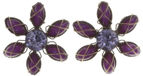 image pour Clou d'oreille Psychodahlia Lila  