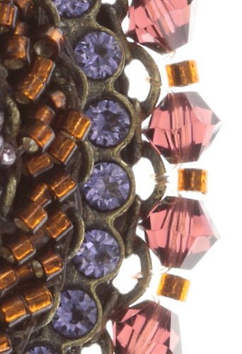 image for Ring African Glam Brown / Lila  large