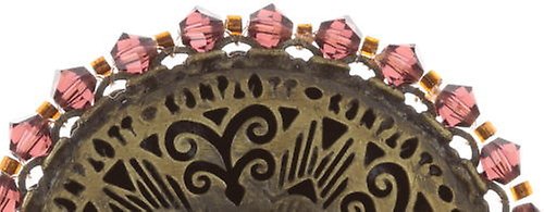 image pour Anneau African Glam Marron / Lila  large