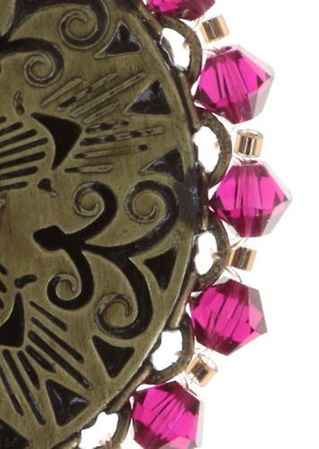 image pour Boucles d'oreilles Eurowire African Glam Rouge  medium