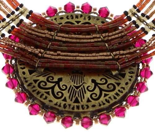 image for Necklace African Glam Red  