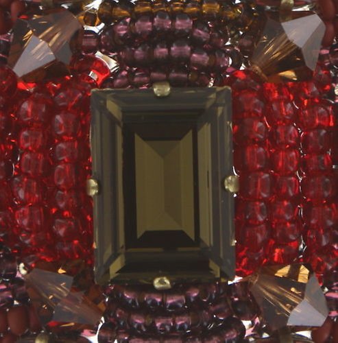 Bild für Armreif African Glam Rot  