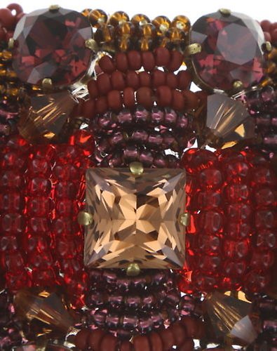 image for Bracelet Bangle African Glam Red  