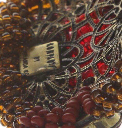 image pour Bracelet rigide African Glam Rouge  