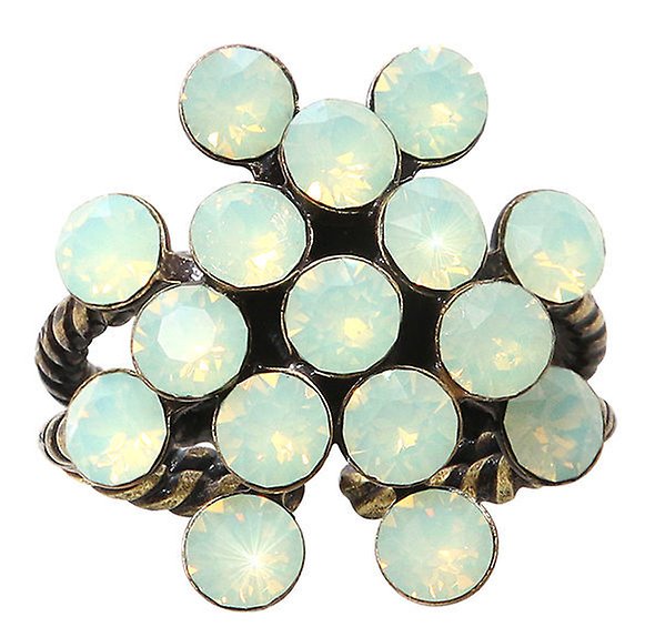 image pour Anneau Magic Fireball Vert Clair chrysolite opal Classic Size (21mm Ø)