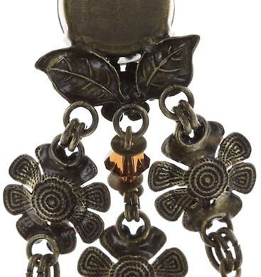 image pour Clou d'oreille pendant Eternal Glory Marron / Rouge  