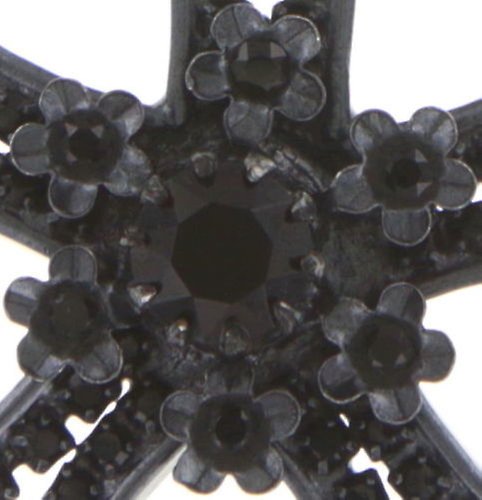 image for Necklace Cathedral Flower Black  