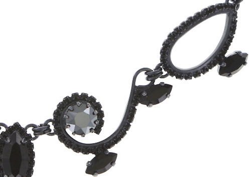 image for Necklace-Y Cathedral Flower Black  