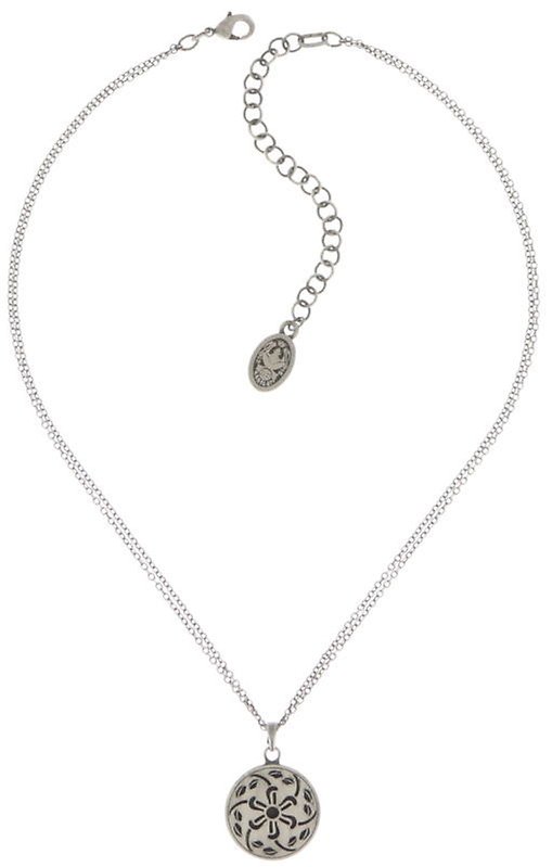 image for Necklace Pendant Sinners and Saints White  