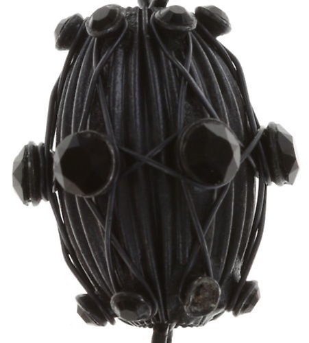 image for Earring Dangling Oriental Architecture Black  