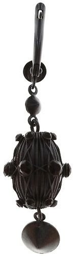 image pour Boucles d'oreilles pendantes Oriental Architecture Noir  