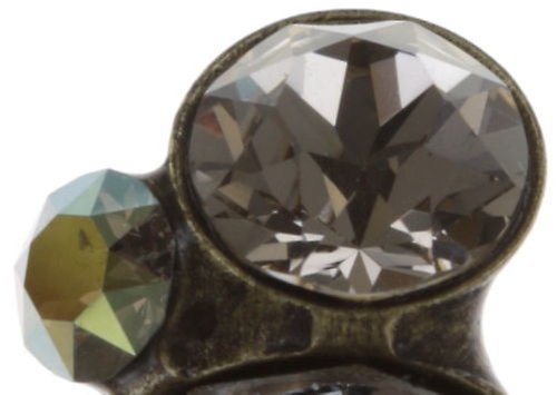 image pour Clou d'oreille Disco Star grey/green  