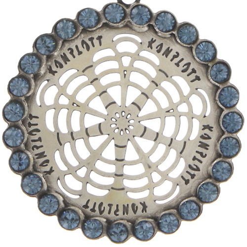 image for Necklace Pendant Sinners and Saints Blue  