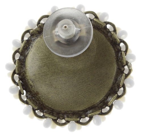 image pour Clou d'oreille Oriental Bliss Blanc  