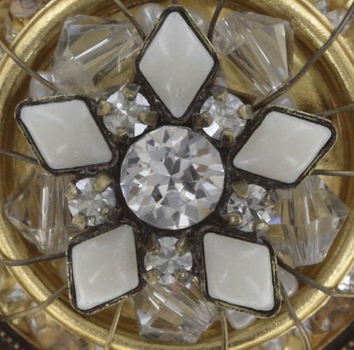 Bild für Ohrstecker baumelnd Oriental Bliss Weiß  