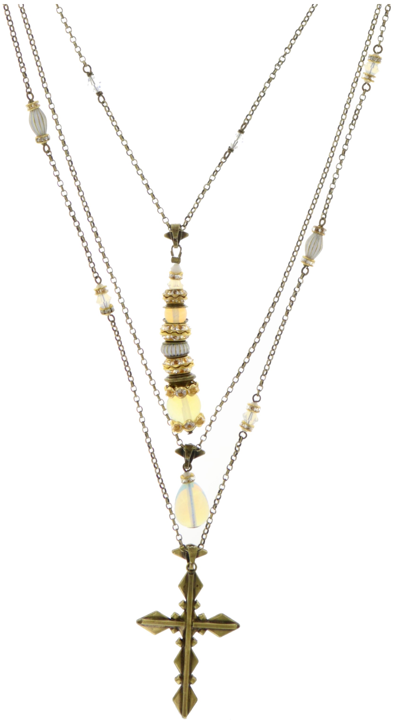 image for Necklace (long) Oriental Bliss White  