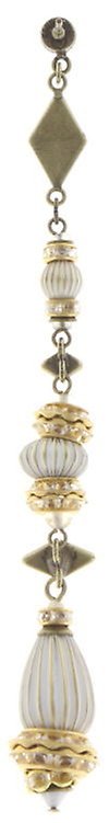 image for Earring Stud Dangling Oriental Bliss White  