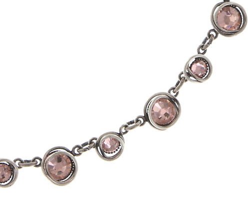 image for Necklace Sparkle Twist Beige / Pink vintage rose 