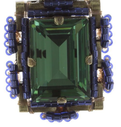 image for Earring Stud Dangling African Glam Multi / Green  