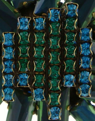 image for Necklace Manhattan Rocks Blue / Green  