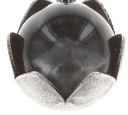 image for Earring eurowire A Rose is a Rose is a Rose Black  