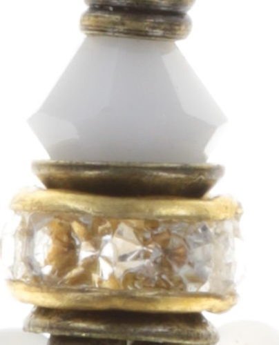 image for Earring stud dangling Oriental Bliss White  