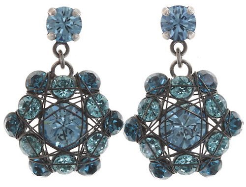 image pour Clou d'oreille pendant Bended Lights blue/turquoise  