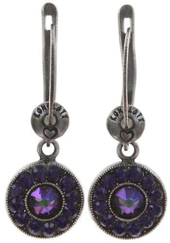 image for Earring Dangling Spell on You Dark Lila  