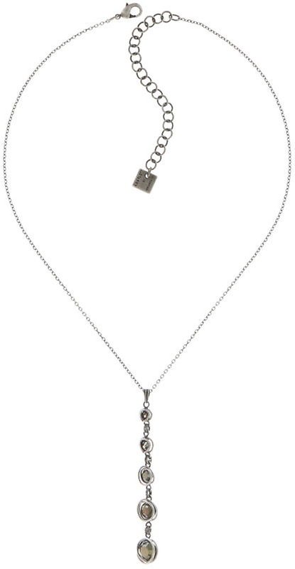 image for Necklace Pendant Sparkle Twist Dark Brown crystal bronze shade 