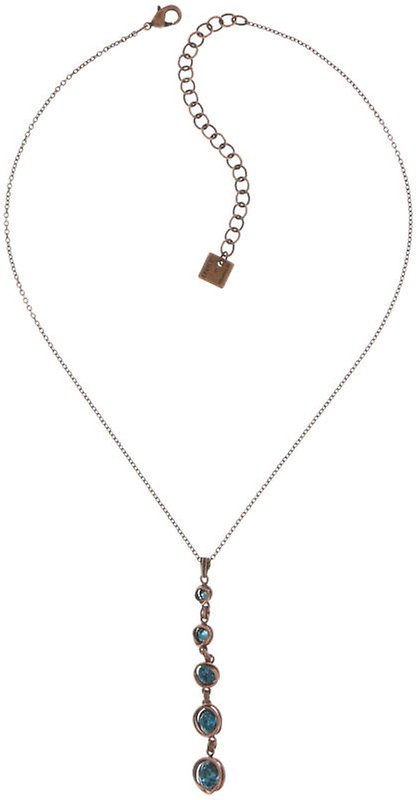 image for Necklace Pendant Sparkle Twist Dark Blue indicolite 