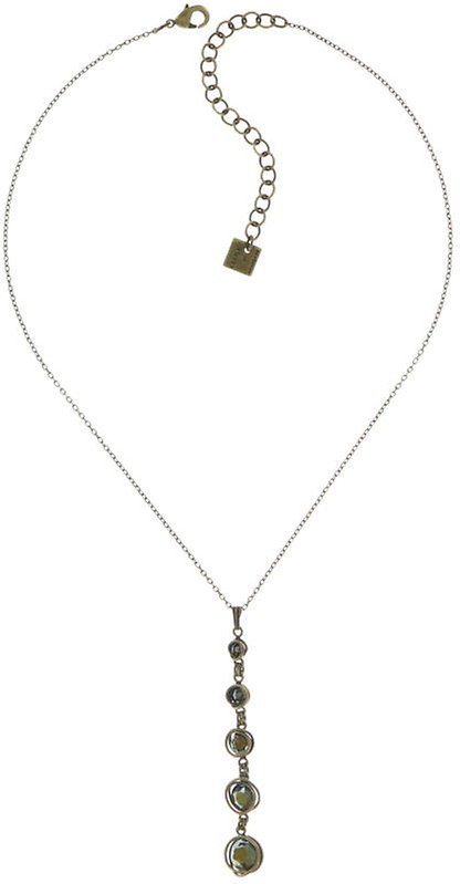 image for Necklace Pendant Sparkle Twist Grey  