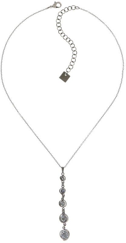 image for Necklace Pendant Sparkle Twist Light Blue crystal blue shade 