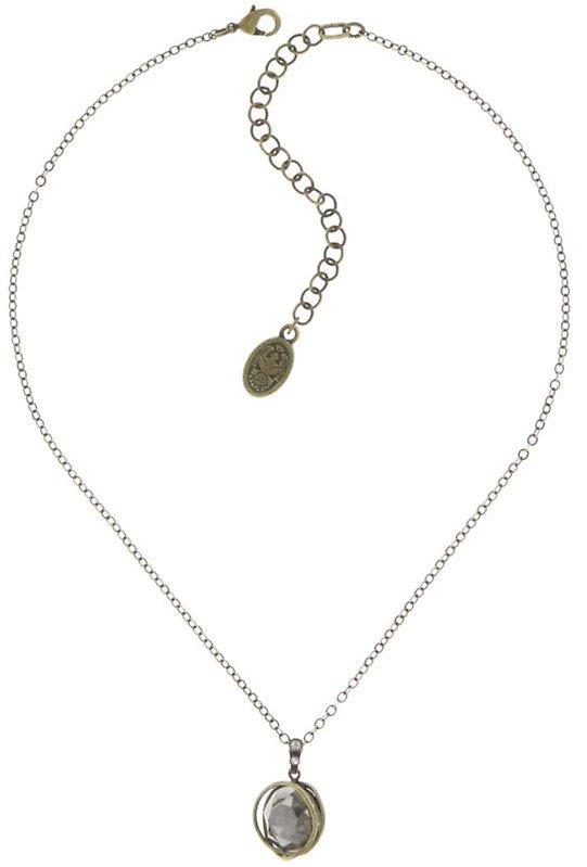 image pour Collier pendant Sparkle Twist Gris crystal satin 