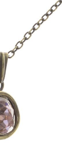 image for Necklace pendant Sparkle Twist Beige / Pink vintage rose 