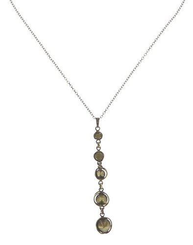 image for Necklace Pendant Sparkle Twist Beige / Pink vintage rose 