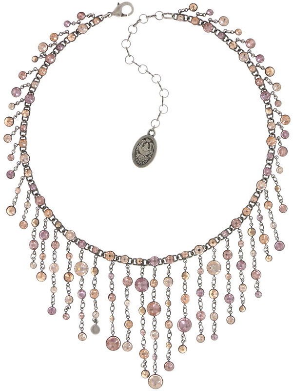 image for Necklace Waterfalls Beige / Pink  