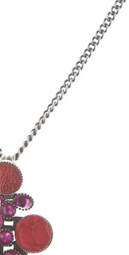 image for Necklace Pendant Planet River Red / Pink  