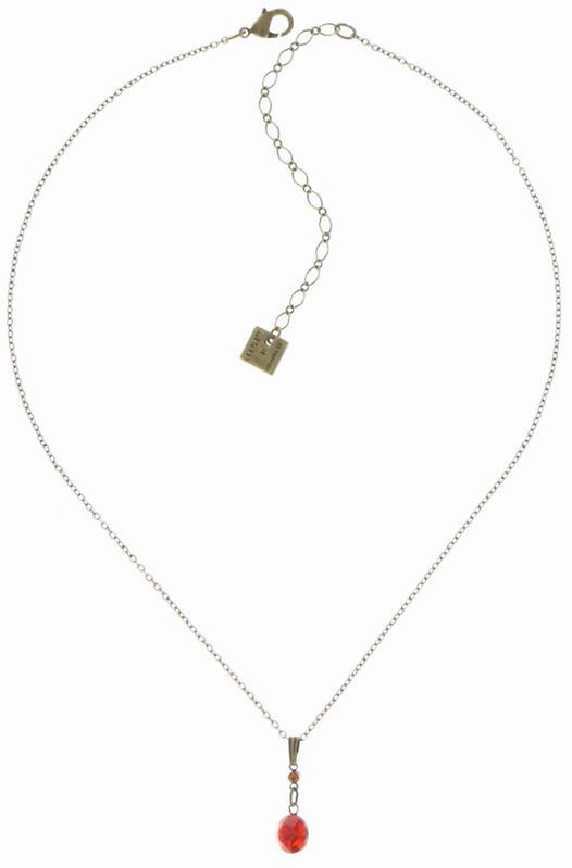 image for Necklace Pendant Dangling Tutui Red  