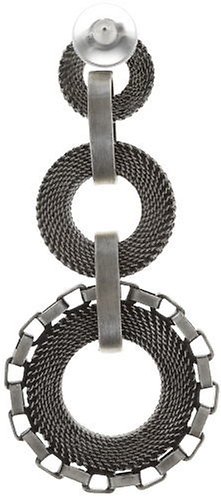 Kép Earring stud dangling Rock 'n' Glam white  