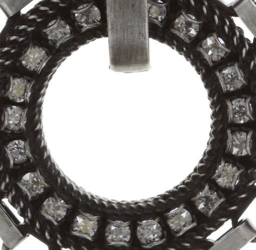 image pour Clou d'oreille pendant Rock 'n' Glam white  