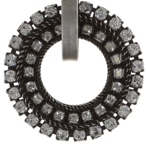 image for Earring Clip Dangling Rock 'n' Glam white  