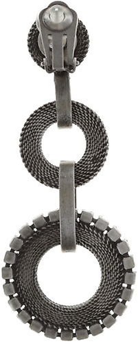 image for Earring Clip Dangling Rock 'n' Glam white  