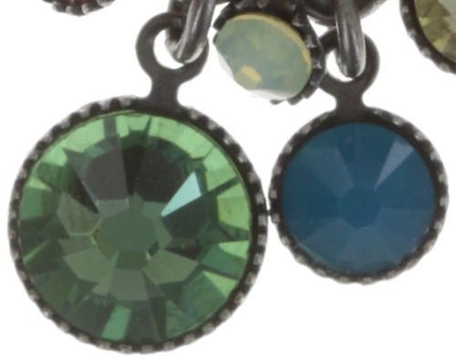 image for Earring Stud Dangling Waterfalls Multi / Green  